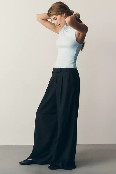 Whiteroom+cactus Pleated Trousers Pants In Black