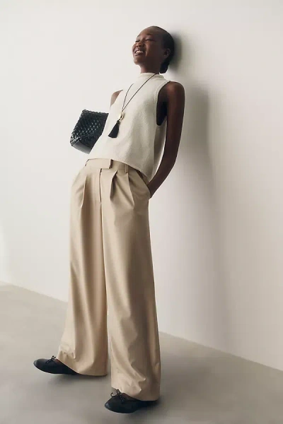 Whiteroom+cactus Pleated Trousers Pants In Sand