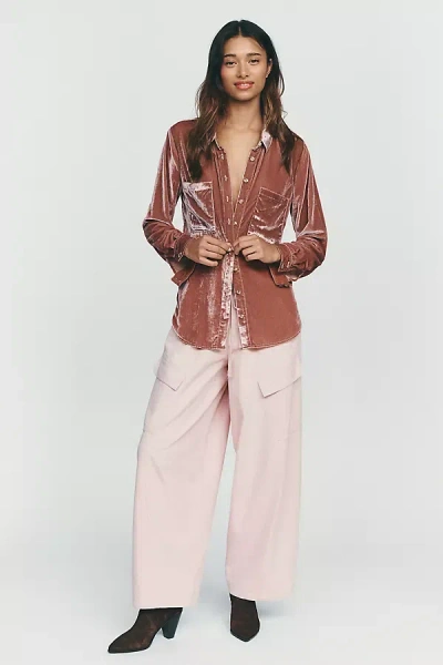 Whiteroom+cactus Ridley 100% Cotton Utility Pants In Pink
