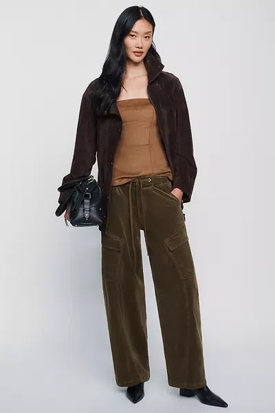 Whiteroom+cactus Ridley Corduroy Utility Pants In Green