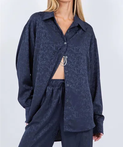 Whiteroom+cactus Rosalia Top In Sapphire
