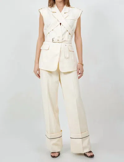 Whiteroom+cactus St. Lucia Top In Ivory In Neutral