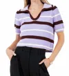 Whiteroom+cactus Where You Belong Top In Lavender/brown/ivory