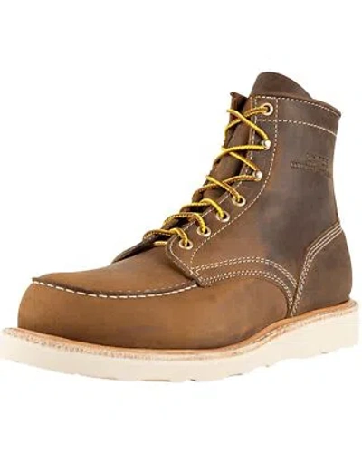 Pre-owned Whites Boot Men's 6&quot; Perry Lace-up Work Boot - Toe - R4000-dis In Brown