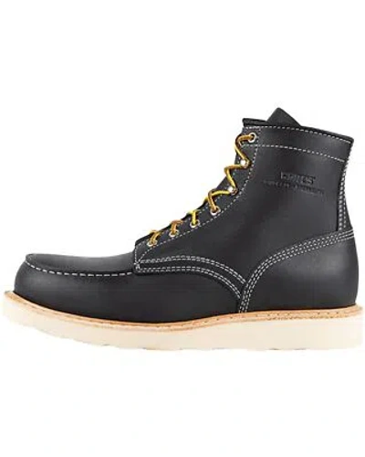 Pre-owned Whites White's Boot Men's 6&quot; Perry Lace-up Work Boot - Toe - R4000-blk