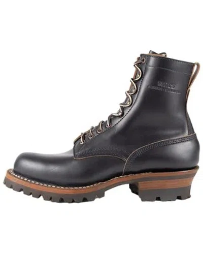 Pre-owned Whites White's Boot Men's C355 Logger Work Boot - Soft Toe - C355-v-dsblk In Black