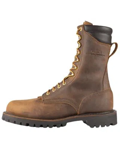 Pre-owned Whites White's Boot Men's Crew 10&quot; Lace-up Work Boot - Round Toe - H7812-dis