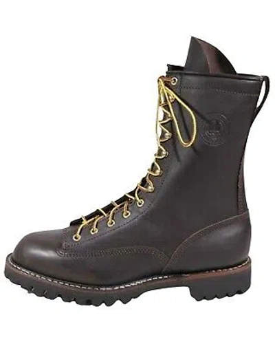 Pre-owned Whites White's Boot Men's Frontiersman 10' Lace-up Work Boot - Round Toe - Hs7805