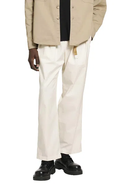 Whitesand Belted Cotton Chinos In White