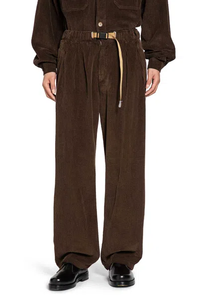 Whitesand Corduroy Drawstring Pants In Brown