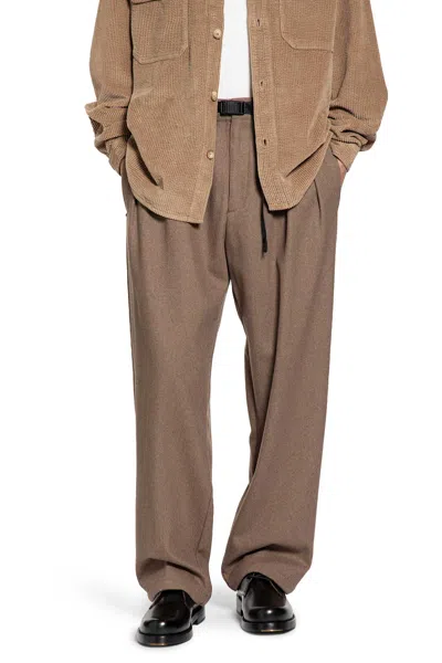 Whitesand Drawstring Pants In Wool Blend In Brown