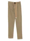 Whitesand Robert Belted Trousers In Brown