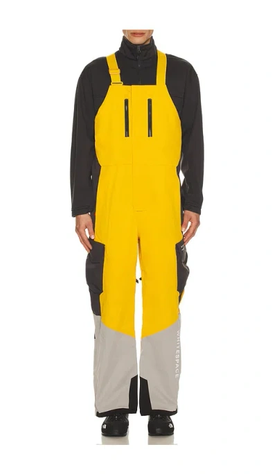 Whitespace 2l Insulated Cargo Bib Pant In Golden Yellow  Rock Ridge  & Phantom