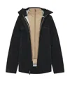 Whitespace 3-in-1 Performance 3l Jacket In Black & Dark Taupe
