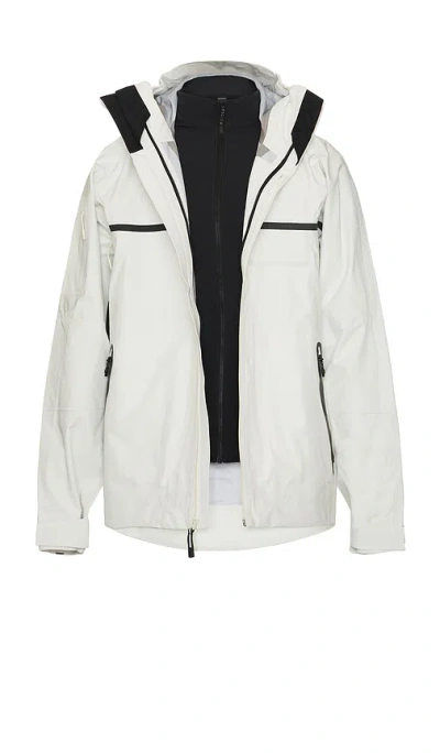 Whitespace 3-in-1 Performance 3l Jacket In Warm White & Black