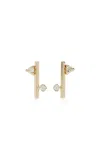White/space Andromeda 14k Yellow Gold Diamond Earrings