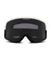 Whitespace Dual Tone Hd Goggle In White & Black Smoke Lens