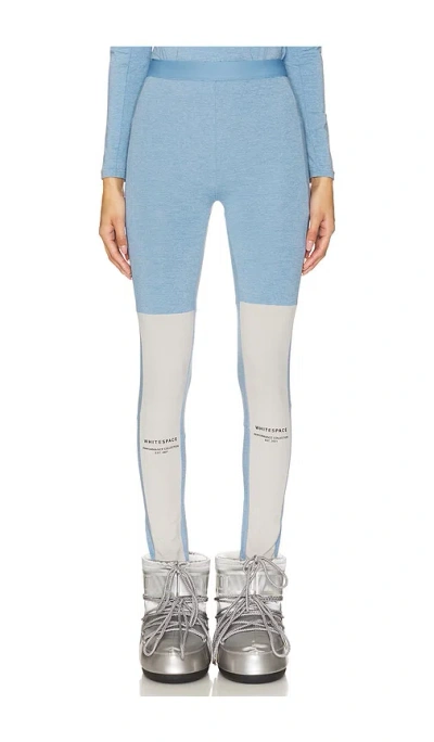 Whitespace Graphene Base Pant In Placid Blue & Warm White