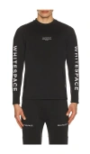 Whitespace Graphene Crew Neck In Black