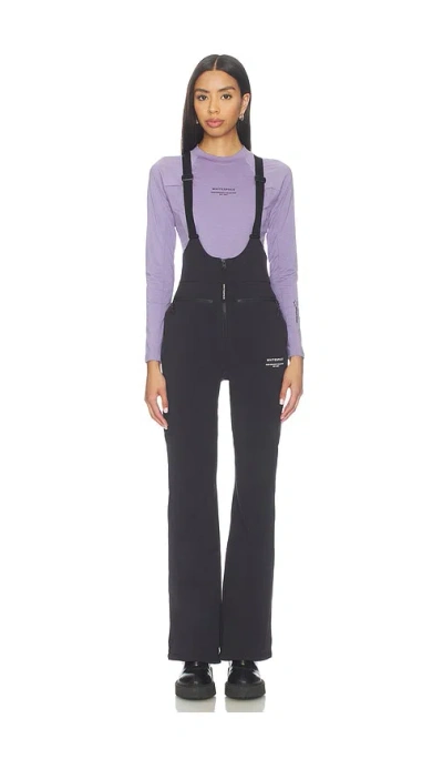 Whitespace High Waisted Riding Bib In Black Onyx