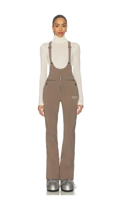 Whitespace High Waisted Riding Bib In Brown