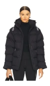 Whitespace Insulated Puffy Parka Jacket In 黑色