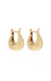 White/space Luna Grande 14k Yellow Gold Earrings