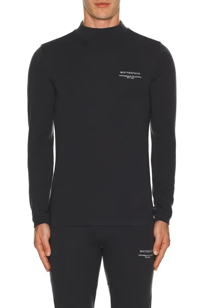 WHITESPACE MERINO MOCK NECK BASELAYER T-SHIRT