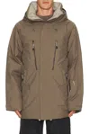 Whitespace Parka Jacket In Brown