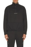 Whitespace Quarter Zip Softshell Top In Black