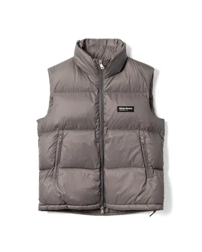 White/space White Space Scott Down Vest In Gray