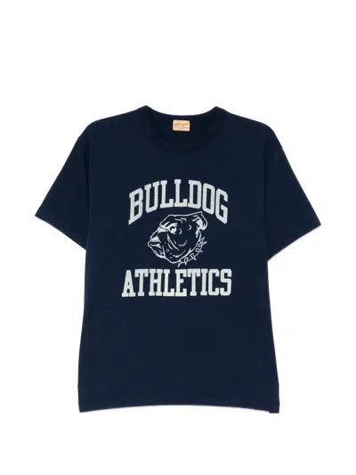 Whitesville Bulldog Printed T-shirt In Blue