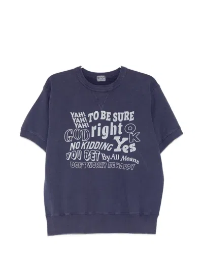 Whitesville Graphic-printed Crew-neck T-shirt In Blue