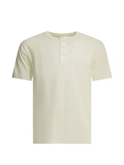 Whitesville Henley Short-sleeve T-shirt In White