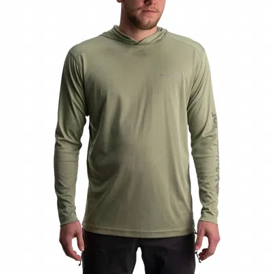 Whitewater Lightweight Tech Hoodie In Olive Heather In Multi