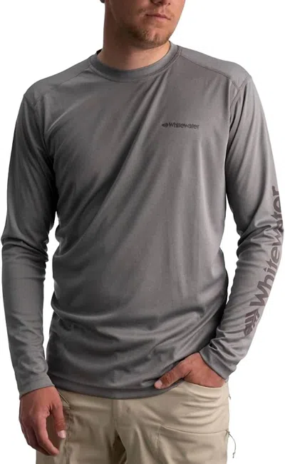 Whitewater Long Sleeve Tech Shirt In Dark Grey Heather In Multi