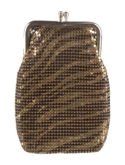 Pre-owned Whiting & Davis Coin Pouch In Gold