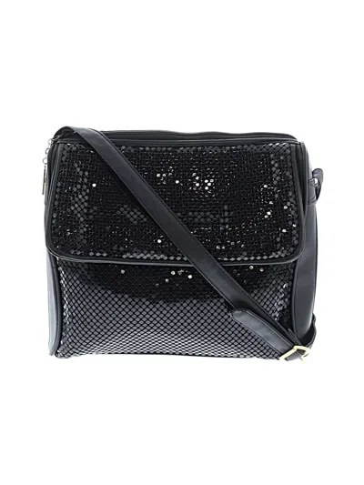 Pre-owned Whiting & Davis Crossbody Bag In Black