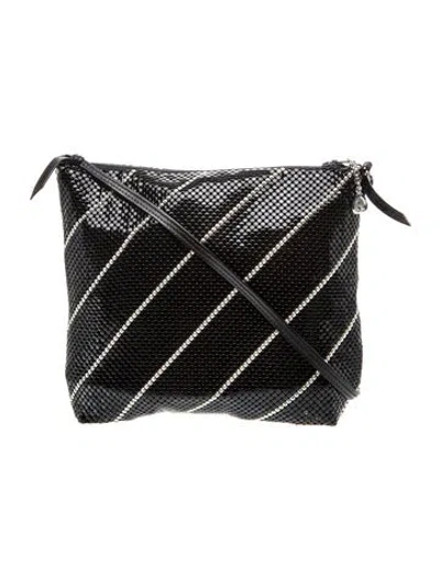 Pre-owned Whiting & Davis Crossbody Bag In Black