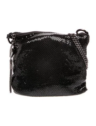 Pre-owned Whiting & Davis Crossbody Bag In Black