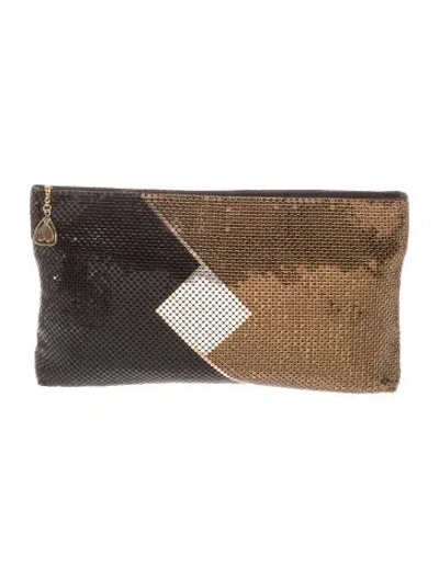 Pre-owned Whiting & Davis Crystal Clutch In Brown