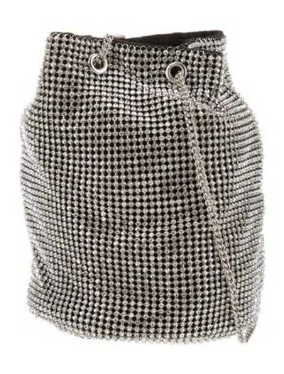 Pre-owned Whiting & Davis Crystal Minaudière In Multi