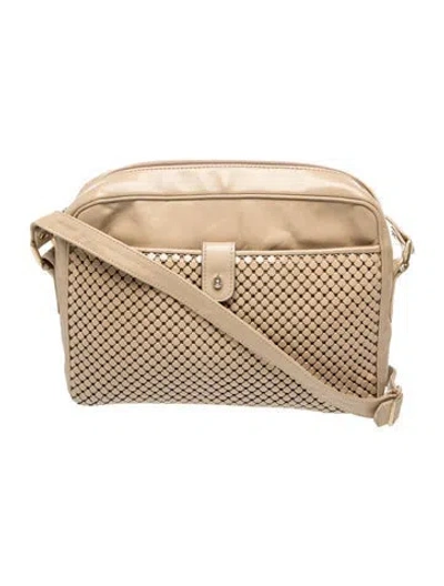 Pre-owned Whiting & Davis Leather Crossbody Bag In Neutrals