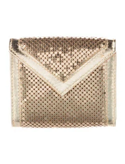 Pre-owned Whiting & Davis Leather Wallet In Gold