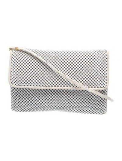 Pre-owned Whiting & Davis Mesh Evening Bag In White