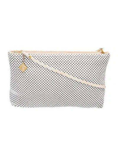 Pre-owned Whiting & Davis Mesh Shoulder Bag In Neutral