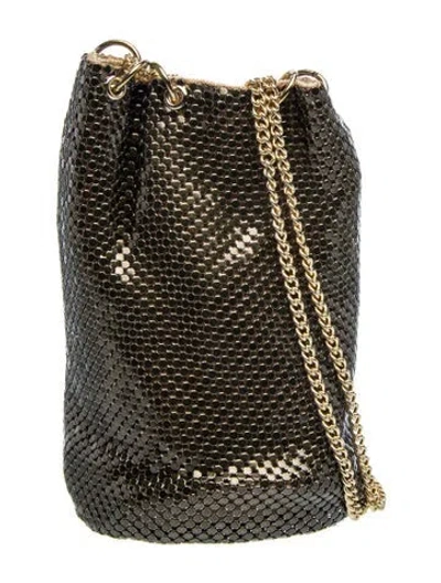 Pre-owned Whiting & Davis Metal Bucket Bag W/ Tags In Green