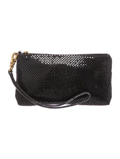 Pre-owned Whiting & Davis Metal Clutch In Black