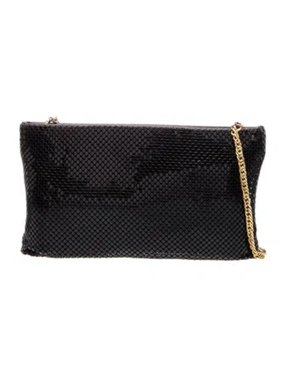 Pre-owned Whiting & Davis Metal Clutch In Black