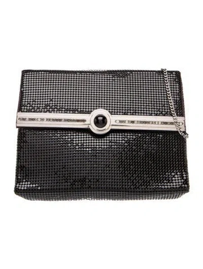 Pre-owned Whiting & Davis Metal Clutch In Black